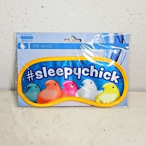 NIP True Inline Beauty #sleepychick eye mask in blue with yellow
